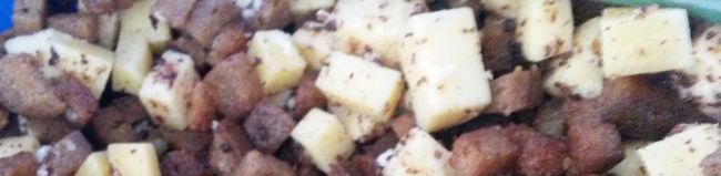 Brotsalat mit Käse