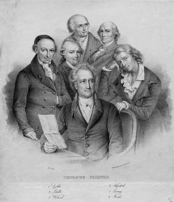 Goethe; Schiller; Wieland; Klopstock; Lessing; Herder. 