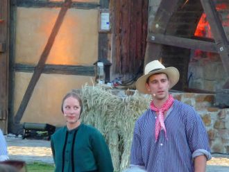 Max Agné als Krabat und Vanessa Richter als Hanka - Krabats Ex-Geliebte 