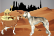 Fabel über Dubai, oder: Das Kamel, der Skorpion und der Saluki
