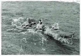 Kanuwandern auf der Mosel um 1958