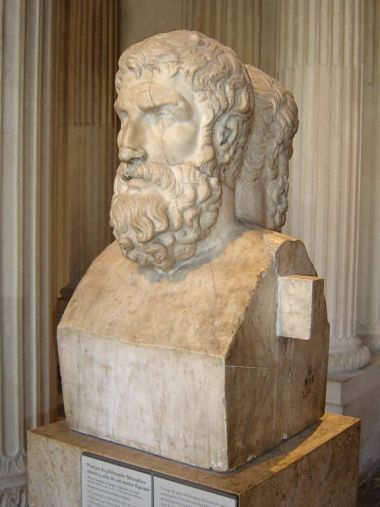 Epikur-Büste im Louvre